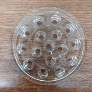 Vintage* 16-Hole Floral Glass Frog